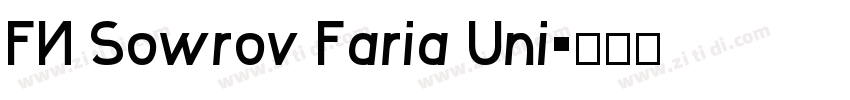 FN Sowrov Faria Uni字体转换